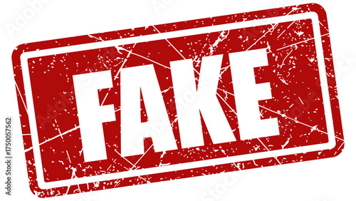 Fake red stamp