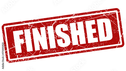 Finished red stamp