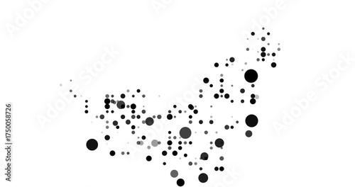 Particles Trace And Dissolve UAE Map Shape