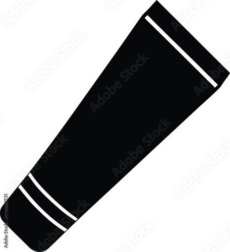 Topical Ointment Tube Vector: Medical Treatment Cream Packaging for Skin Care, Pharmaceutical Product Application & Injury Recovery, Hygienic Personal Health Essentials