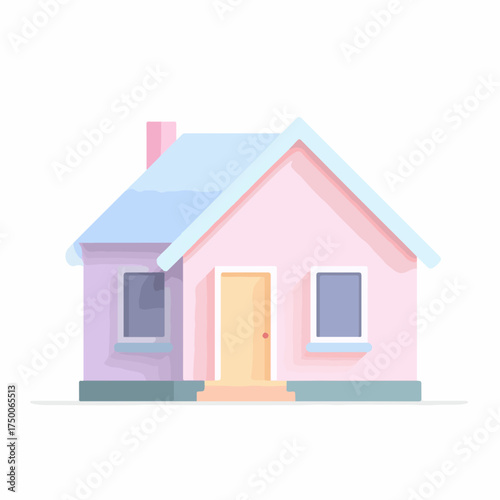Minimalist 3D Home Icon Vector Design