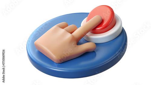 hand-click-button-3d-icon-isolated-on-the-white-ba