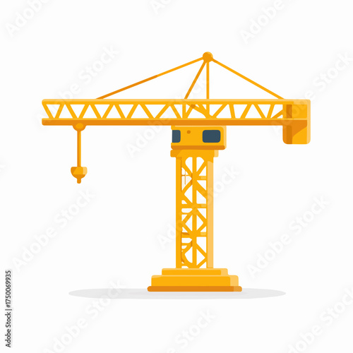 High Contrast Crane Pictogram Design