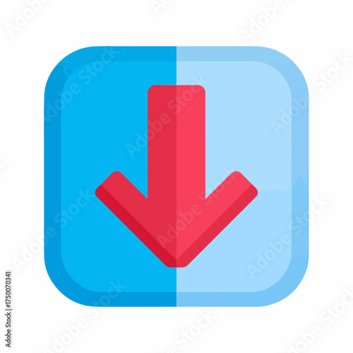 Solid Arrow Icon for Bold Decrease