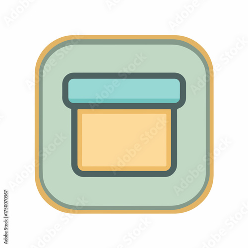 Sleek Delivery Package Minimalistic Icon Design