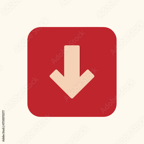 Large Solid Arrow Icon Vector Graphic