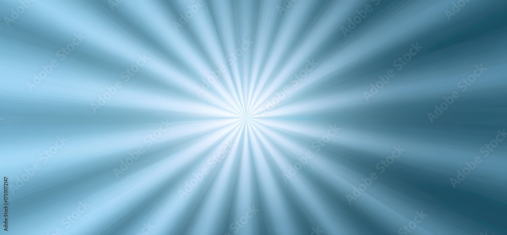 Fototapeta premium Bright rays of light radiate from a central point