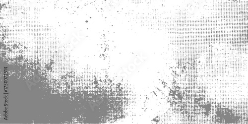 Old and dirty black and white grunge texture design for an abstract vintage paper background surface