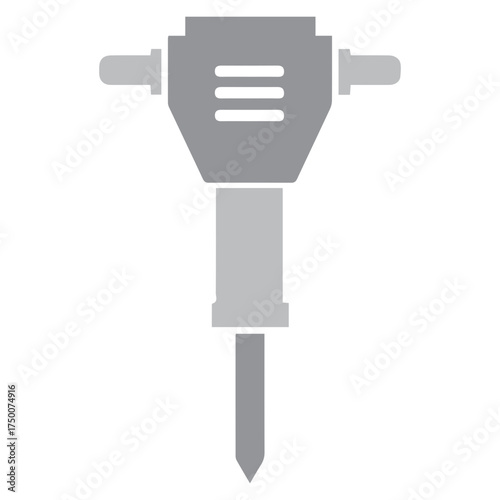 Industrial Jackhammer Icon