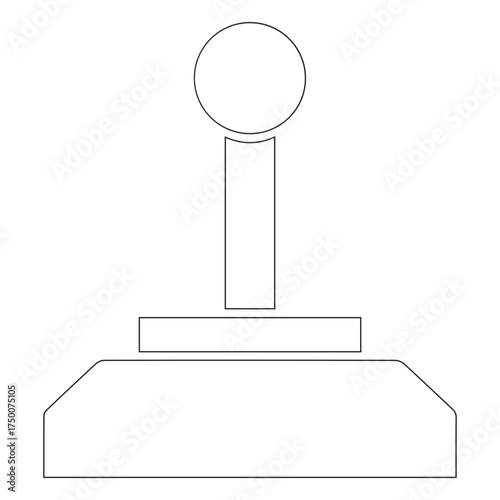 Retro Joystick Outline
