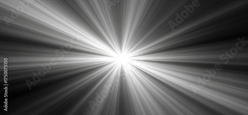 Bright rays emanate from a central light source