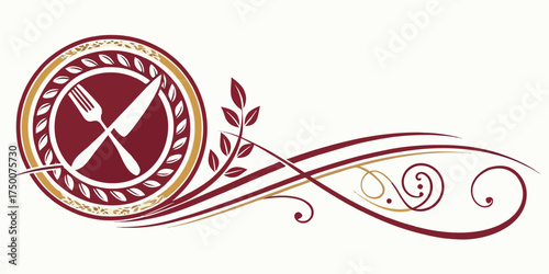Sophisticated Fine Dining Restaurant Logo Design with Elegant Typography, Minimal Luxury Style, and Gourmet Culinary Branding for Upscale Hospitality and Modern Food Businesses