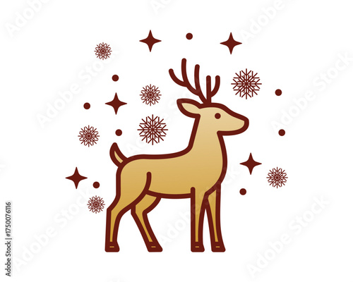 Wallpaper Mural Winter Deer  Torontodigital.ca