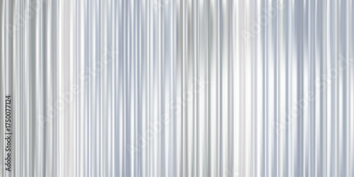 Transparent Ribbed Glass Background Effect with Abstract Pattern and Gradient Line for Elegant Design. Metal Wall with Light Blur, Rainbow or Wavy Emboss, Perfect for Vintage and Modern Spaces.