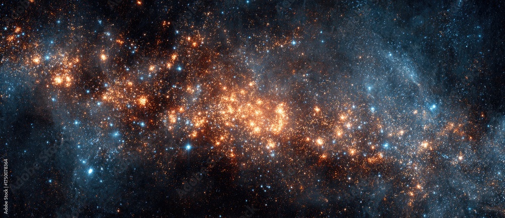 Fototapeta premium Vibrant galaxy with a stunning star view