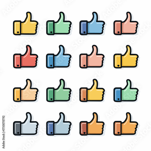 Sleek Disapproval Thumbs Down Line Icon