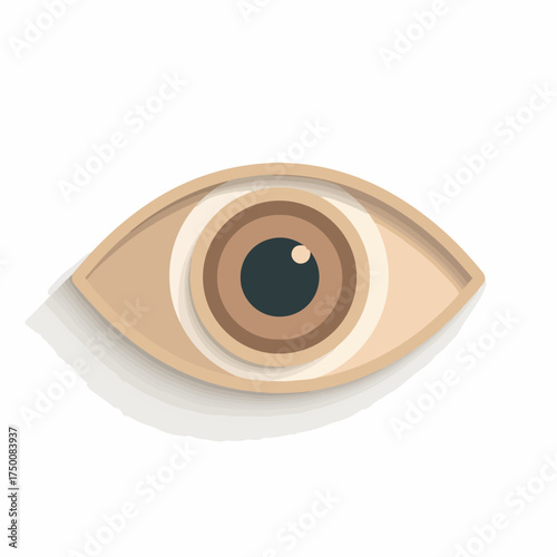 Modern Bold Eye Graphic User Interface Icon
