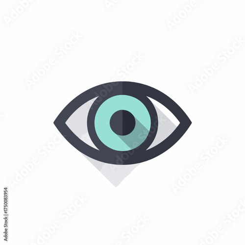 Free Download Eye Icon in Bold Flat Design - GFXLoad