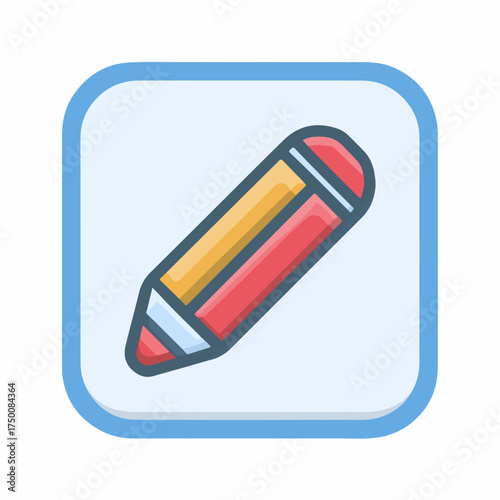 Two-Tone Clean Edit Pencil Icon