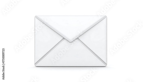 White Folded Square Envelope.