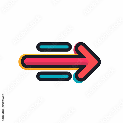 Sleek Fast Forward Icon in Monochrome