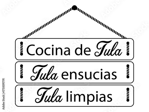 la cocina de tula vector