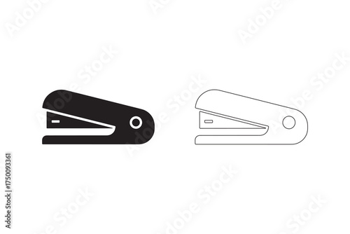 Vector stapler icon isolated on white background