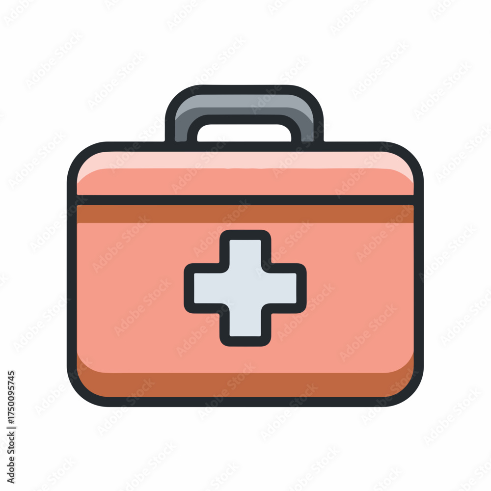 Obraz premium Professional First Aid Kit Icon Design