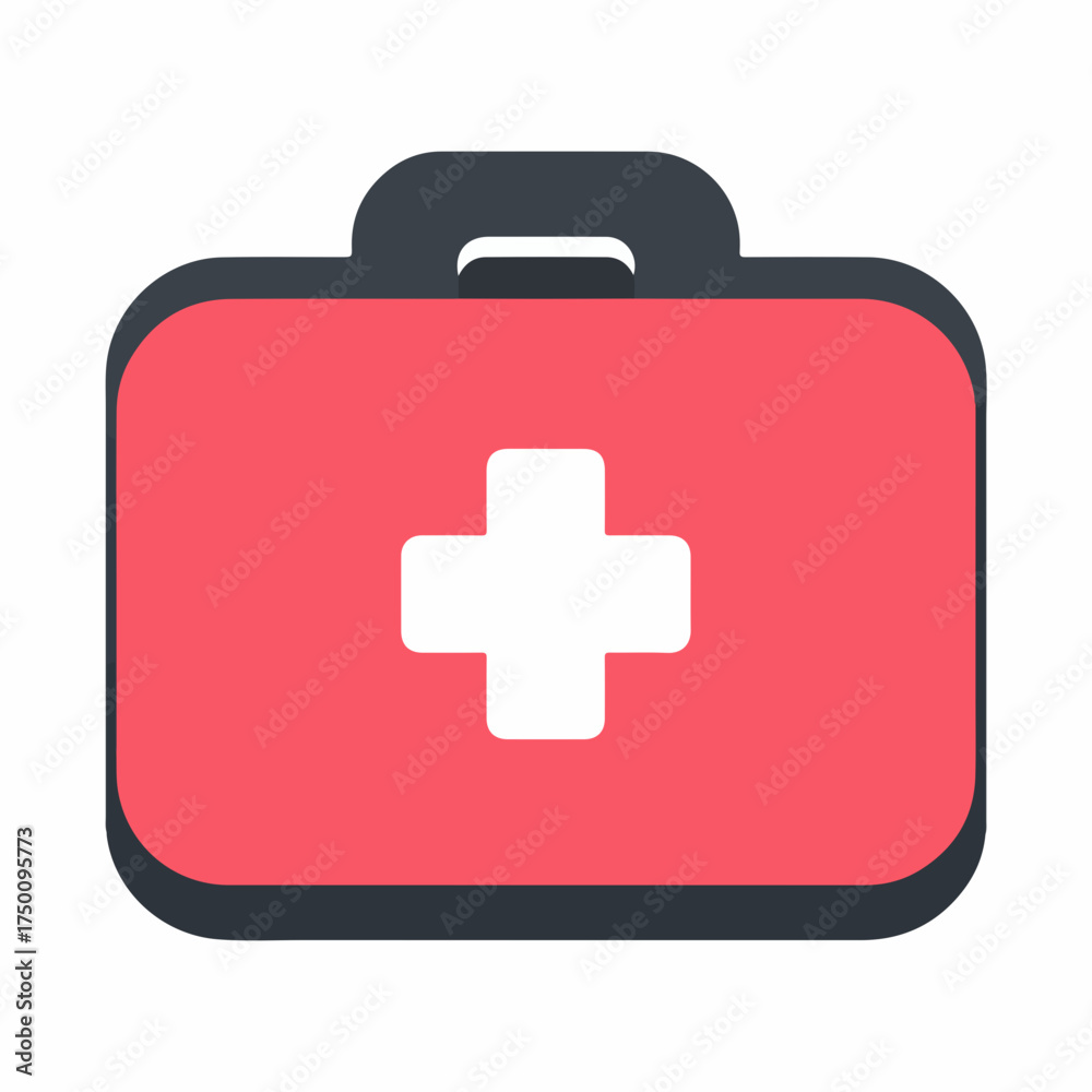 Obraz premium Modern First Aid Kit Icon Design