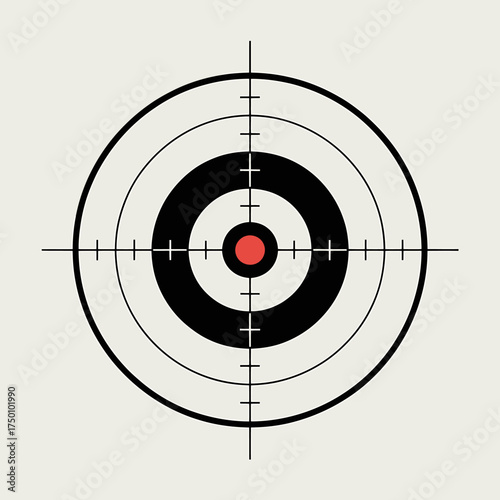 Target Practice with Bullseye Focus and Strategic Aim Precision Graphic Illustration and Accuracy Conceptualization with Visual Communication