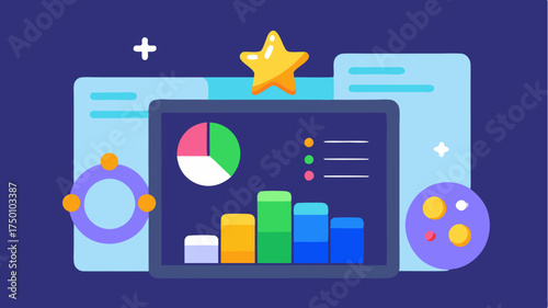 A game app dashboard illustrating player statistics levels and rewards designed to attract and retain user engagement.