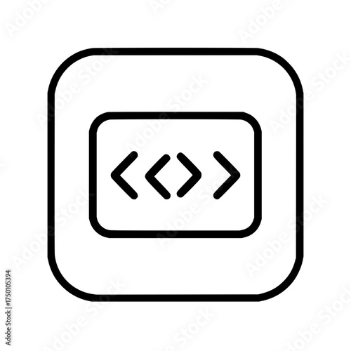 Code development programming coding software html css javascript angular react vue web application development icon