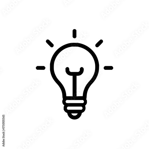 Lightbulb idea inspiration creative innovation solution symbol electricity technology invention bright energy concept
