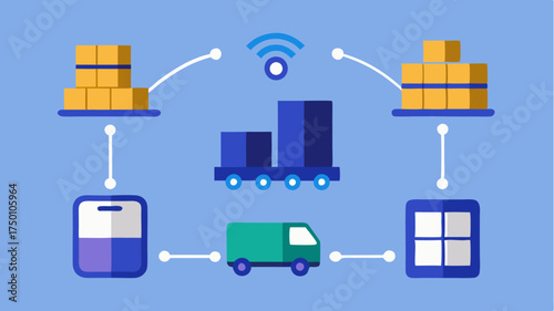An inventory management system utilizing RFID technology to track products in realtime streamlining supply chain processes.