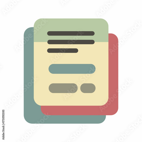 Bold Invoice Solid Design Icon Glyph