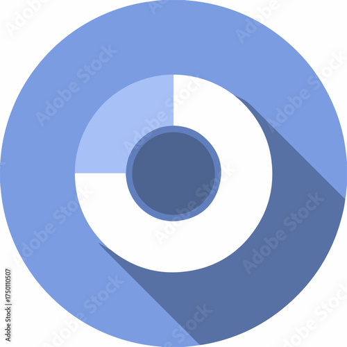 Informative Bold Circle Icon in Duotone