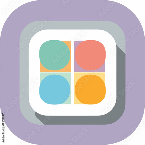 Informative Circular Pictogram Design Icon