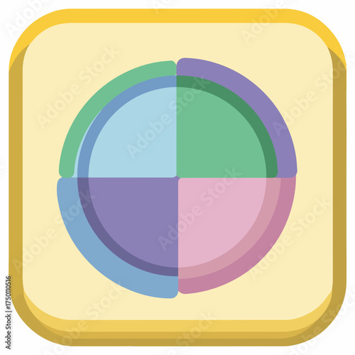 Informative Circular Bold Design Icon