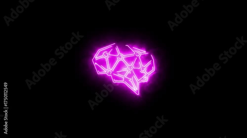 Deep Learning AI Icon Motion | Futuristic Technology Animation