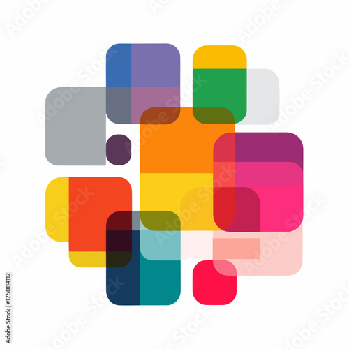 Simple Bold Language Geometric Icon Design