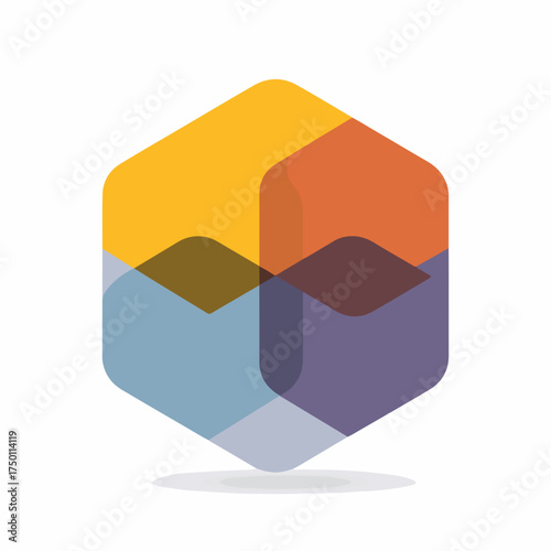 Modern Bold Language Geometric Icon Design