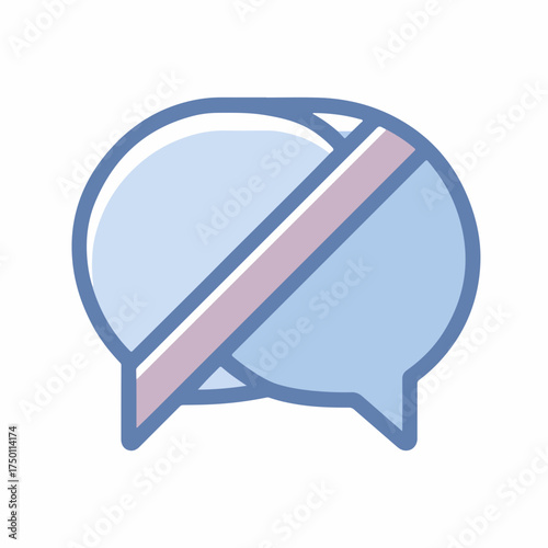 Sleek Bold Language Icon in Flat Design