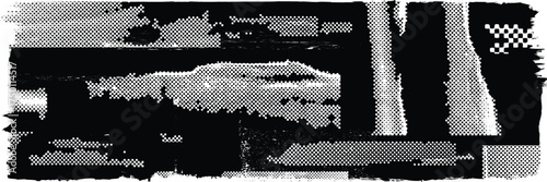Grunge textured banner with rough edges. Speckled texture. Overlay grunge texture . Simply place texture over any object to create grunge effect . Banner with scratched surface for your design.