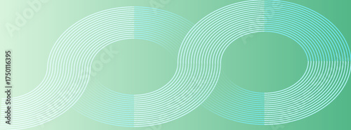 Minimalist banner background. Green and blue gradations.Circle geometric background. Simple design. Vector. EPS 10