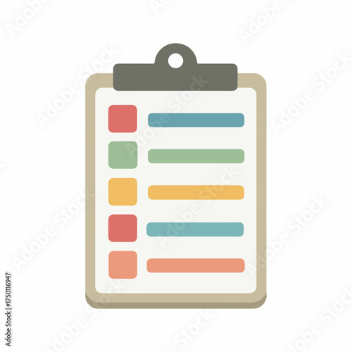 Minimalist Checklist Icon in Vector Style