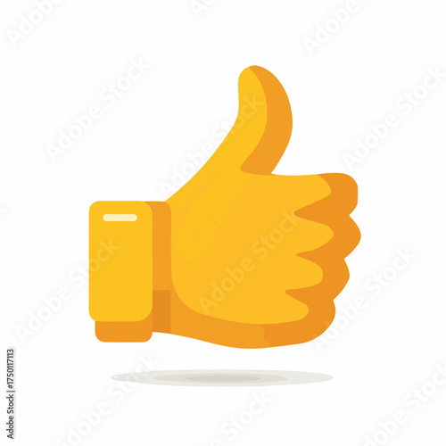 Modern Bold Thumbs-Up Geometric Icon Design