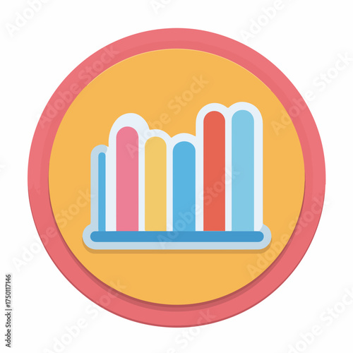 Sleek Line Chart Icon for Clean UI