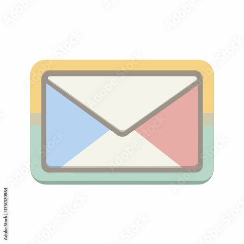 Minimalist Email Icon in Flat Design