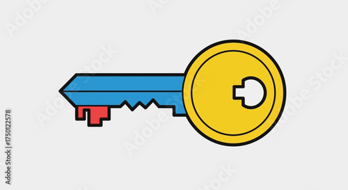 Unlock Your Potential A Sleek and Secure Key Illustration