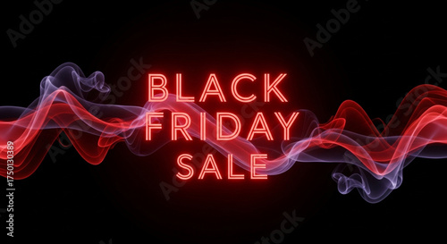 Black Friday Sale Background neon